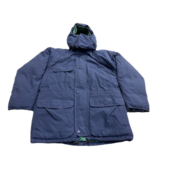 Eddie Bauer Men's‎ Small Ridgeline GoreTex Goose Down Jacket Navy Blue USA 3h